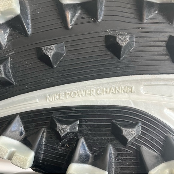 Nike Mens 11.5 Power Channel Cleats Football Black Red White 2008 - Picture 13 of 14